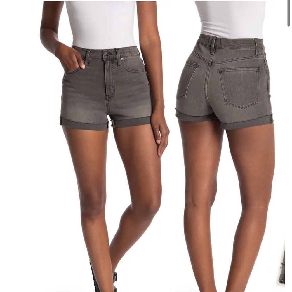 Madewell High Rise Cuffed Denim Shorts in Slater Wash Size 24 NWOT